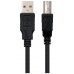 CABLE USB 2.0 IMPRESORA, TIPO A/M-B/M 1.8M NEGRO NANOCABLE