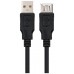 CABLE USB 2.0 PROLONGACION A/M-A/H 1M NEGRO NANOCABLE