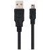 CABLE USB 2.0 A/M-MINI USB B/M 0.5M NEGRO NANOCABLE