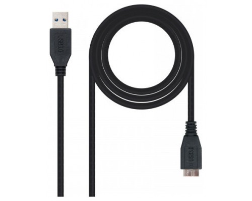 CABLE USB 3.0 A/M-MICRO B/M 1M NEGRO NANOCABLE