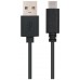 CABLE USB 2.0 3A, TIPO C USB-C/M-A/M 1M NEGRO NANOCABLE