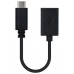 CABLE USB 2.0 3A, TIPO C USB-C/M-A/H 0.15M NEGRO NANOCABLE