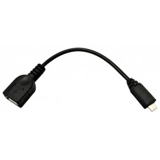 CABLE USB 2.0 OTG MICRO USB RECTANGULAR A/M-A/H 0.15M NEGRO NANOCABLE
