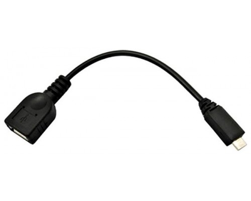CABLE USB 2.0 OTG MICRO USB RECTANGULAR A/M-A/H 0.15M NEGRO NANOCABLE