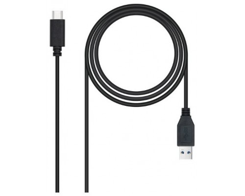 CABLE USB 3.1 GEN2 10GBPS 3A, TIPO C USB-C/M-A/M 2M NEGRO NANOCABLE