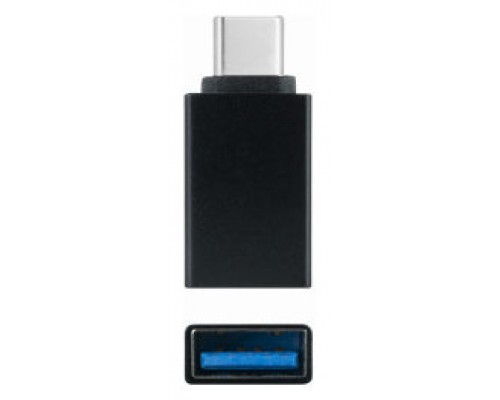 ADAPTADOR USB-C/M A USB 3.1/H, ALUMINIO NEGRO NANOCABLE