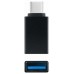 ADAPTADOR USB-C/M A USB 3.1/H, ALUMINIO NEGRO NANOCABLE