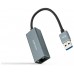 CONVERSOR USB 3.0 A ETHERNET GIGABIT 10/100/1000MBPS 0.15M NANOCABLE ALUMINIO GRIS