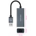 CONVERSOR USB 3.0 A ETHERNET GIGABIT 10/100/1000MBPS 0.15M NANOCABLE ALUMINIO GRIS