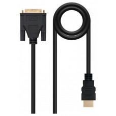 CABLE DVI A HDMI, DVI18+1/M-HDMI A/M 1.8M NANOCABLE