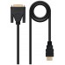 CABLE DVI A HDMI, DVI18+1/M-HDMI A/M 1.8M NANOCABLE