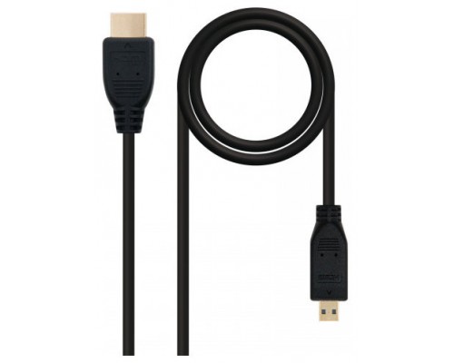 CABLE MICRO HDMI A HDMI V1.4 ALTA VELOCIDAD/HEC, A/M-D/M 1.8M NANOCABLE