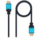 CABLE HDMI V2.0 4K 60HZ 18GBPS, AM-AM, NEGRO 3M NANOCABLE