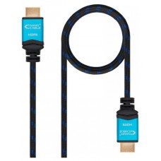 CABLE HDMI V2.0 4K 60HZ 18GBPS, AM-AM, NEGRO 5M NANOCABLE