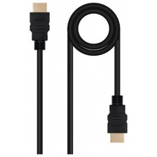 CABLE HDMI V2.0 4K@60HZ 18Gbps 1M NEGRO NANOCABLE