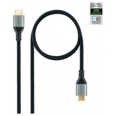 CABLE HDMI 2.1 CERTIFICADO ULTRA HS M-M 1M NEGRO NANOCABLE