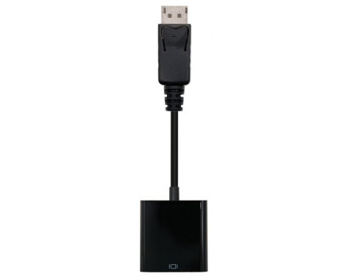 CONVERSOR DISPLAYPORT A SVGA, DISPLAYPORT/M-SVGA/H, 0.15M NEGRO NANOCABLE