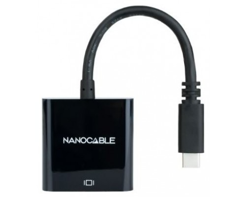 CABLE CONVERSOR USB-C A HDMI 4K 0.15M NEGRO NANOCABLE