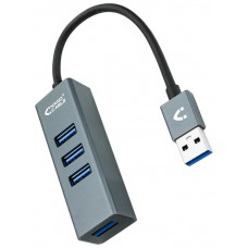 HUB USB 3.0 NANOCABLE 4xUSB 10CM GRIS