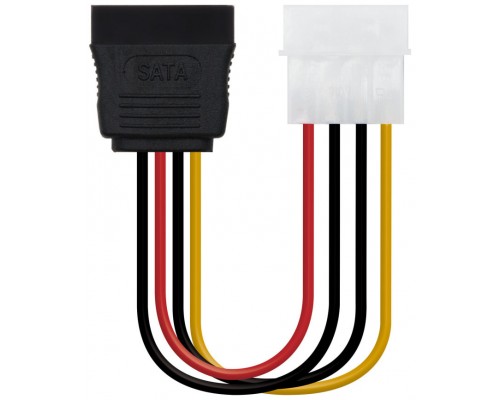 CABLE SATA ALIMENTACION MOLEX 4PIN/M-SATA/H 0.16M OEM NANOCABLE