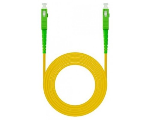 CABLE FIBRA SC/APC-SC/APC MONOMODO LSZH AMARIL.100M NANOCABLE