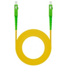 CABLE FIBRA SC/APC-SC/APC MONOMODO LSZH AMARIL.1M NANOCABLE