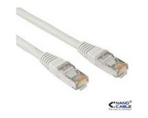 CABLE RED LATIGUILLO RJ45 CAT.5E UTP AWG24,1M GRIS NANOCABLE