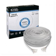 BOBINA 100M CAT.5E UTP RIGIDO EXTERIOR IMPERMEABLE RJ45 AWG24 NANOCABLE