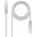 CABLE RED LATIGUILLO RJ45 CAT.6 UTP AWG24,0.5M GRIS NANOCABLE