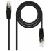 CABLE RED LATIGUILLO RJ45 CAT.6 UTP AWG24,2M NEGRO NANOCABLE