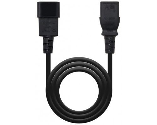 CABLE ALIMENTACION CPU C13/H-C14/M 3M NEGRO NANOCABLE