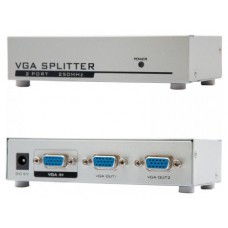 SPLITTER VGA 2 PUERTOS 250MHz NANOCABLE