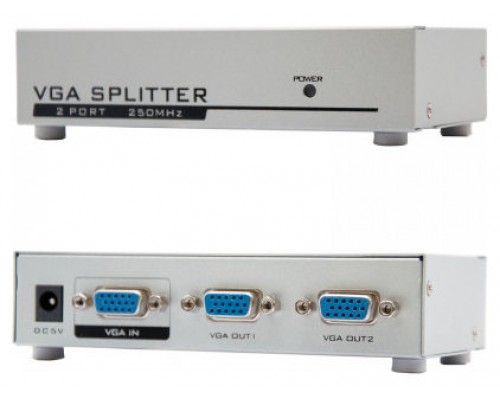 SPLITTER VGA 2 PUERTOS 250MHz NANOCABLE