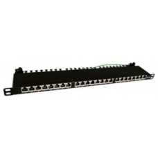 PATCH PANEL 24 PUERTOS 19" 0.5U  FTP CAT6A MONOLYTH