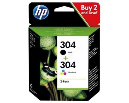 CARTUCHO TINTA HP 304 PACK NEGRO+COLOR