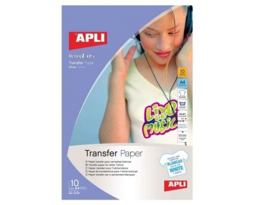 PAPEL APLI TRANSF CAMISETA BL