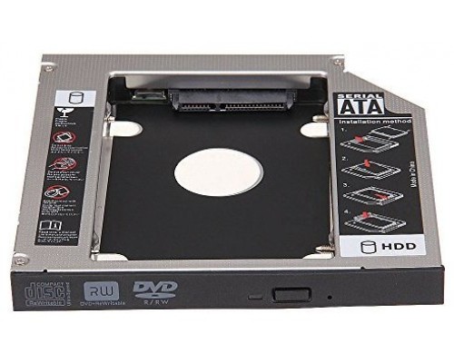 ADAPTADOR HDD/SDD 2.5" 7MM PARA UNIDA OPTICA PORTATIL 9.5MM NANOCABLE