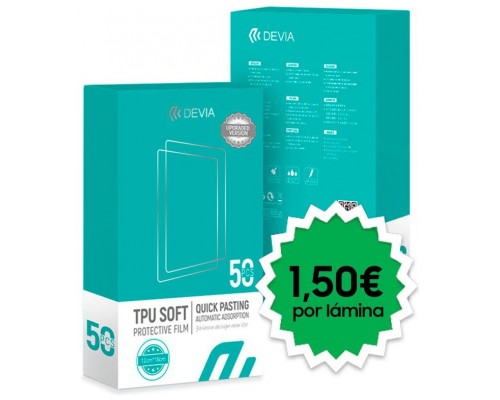 Protector Hidrogel Devia 0.2mm Universal (Pack 50 uds)