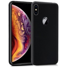 Funda COOL Silicona para iPhone XS Max (Negro)