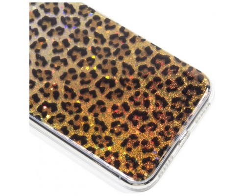 Carcasa COOL para iPhone XS Max Glitter Leopardo