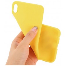 Funda COOL Silicona para iPhone XS Max (Amarillo)