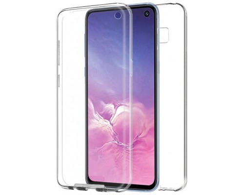 Funda COOL Silicona 3D para Samsung G970 Galaxy S10e (Transparente Frontal + Trasera)