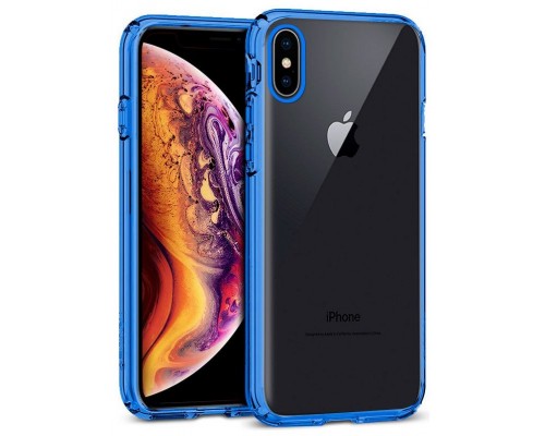 Carcasa COOL para iPhone XS Max Borde Metalizado (Azul)