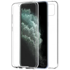 Funda COOL Silicona 3D para iPhone 11 Pro Max (Transparente Frontal + Trasera)