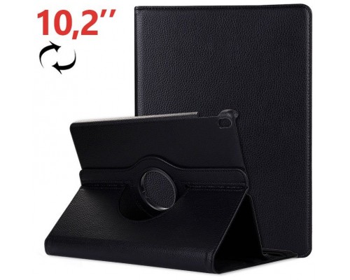 Funda COOL para iPad (2019 / 2020 / 2021) 10,2 pulg Giratoria Polipiel Negro