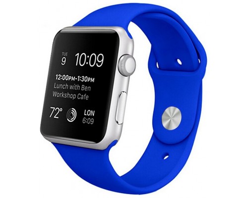 Correa COOL para Apple Watch Series 1 / 2 / 3 / 4 / 5 / 6 / 7 / 8 / 9 / SE (38 / 40 / 41 mm) Goma Azul