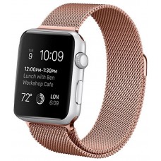 Correa COOL para Apple Watch Series 1 / 2 / 3 / 4 / 5 / 6 / 7 / 8 / 9 / SE (42 / 44 / 45 mm) Metal Rose Gold