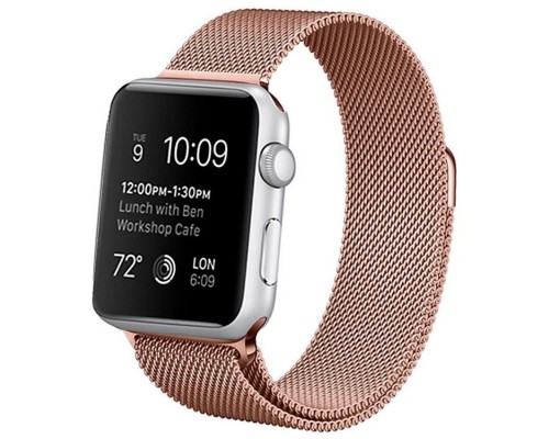 Correa COOL para Apple Watch Series 1 / 2 / 3 / 4 / 5 / 6 / 7 / 8 / 9 / SE (42 / 44 / 45 mm) Metal Rose Gold