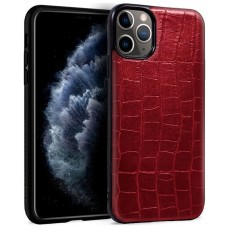 Carcasa COOL para iPhone 11 Pro Leather Crocodile Rojo