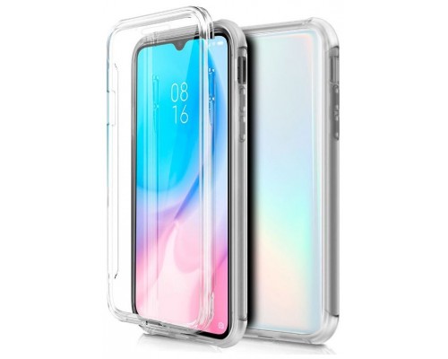 Funda COOL Silicona 3D para Xiaomi Mi 9 Lite (Transparente Frontal + Trasera)
